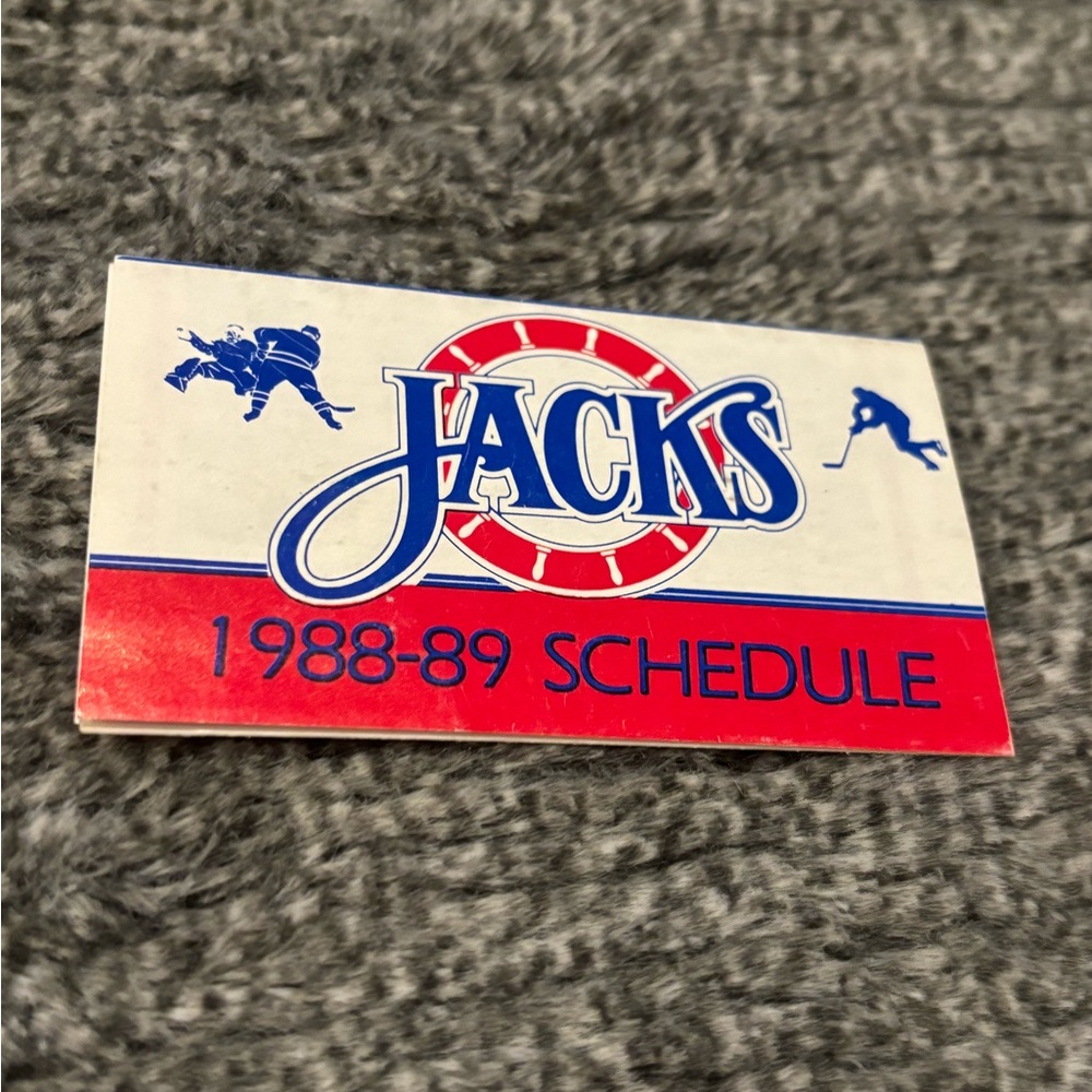 Baltimore Skipjacks AHL Hockey 1988 1989 Vintage Pocket Schedule